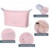 Универсальная косметичка-органайзер в стильных конфетных оттенках, 22×20 см, розовая