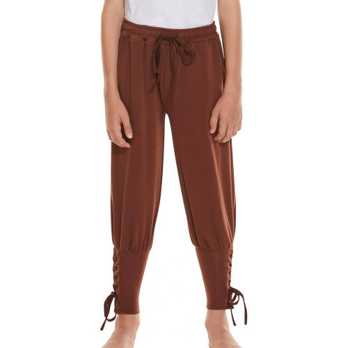 Мужские средневековые брюки-пират с анкерной лентой 