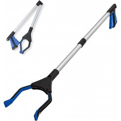 Складной захват для поднятия предметов с эргономичной ручкой и противоскользящими губками