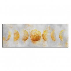 Готовая к подвесу настенная картина на холсте с цитатой, 50×140 см