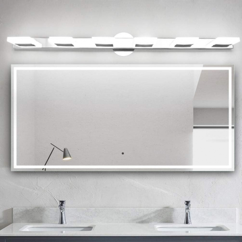 Aipsun Современная настенная лампа для ванной — 5 светильников LED, акриловые светильники для ванной комнаты, холодный белый