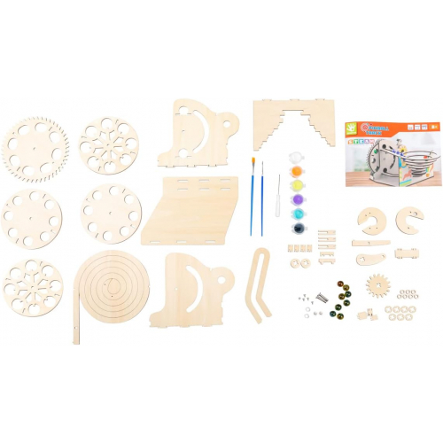 Конструктор-игра "Машина для пинбола" STEAM — 3D деревянный пазл для детей и взрослых от 8 до 12 лет