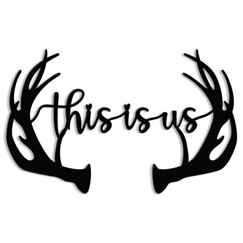 Металлическое настенное украшение "This Is Us" в рустикальном стиле