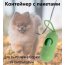 Зеленый контейнер для пакетов для выгула собак