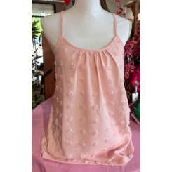 Майка на бретельках, розовая