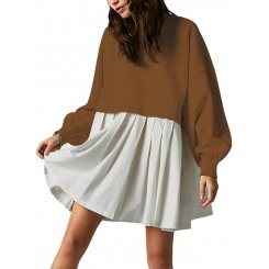 Женское платье с длинными рукавами и необычным дизайном, идеально подходящее для беременных