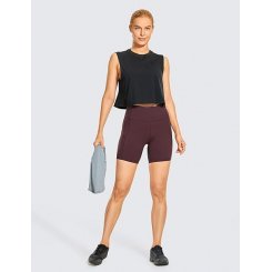 Беговые шорты с высокой талией и карманами — легкие, компрессионные, мягкие и прохладные