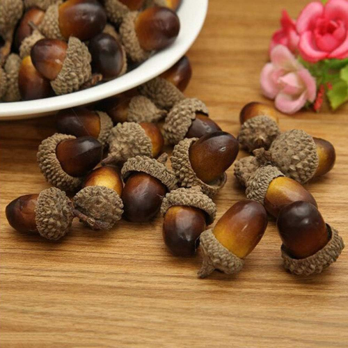 Декоративный жёлудь из пеноматериала с натуральной шляпкой