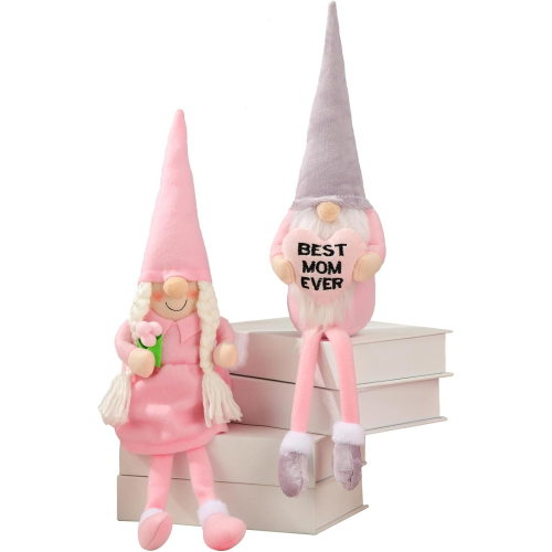 Плюшевый гном с тюльпаном — стильный декор на День матери