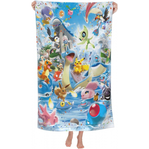 Универсальное пляжное полотенце из микрофибры — быстро сохнущее, мягкое и компактное, для пляжа, спорта, йоги и путешествий