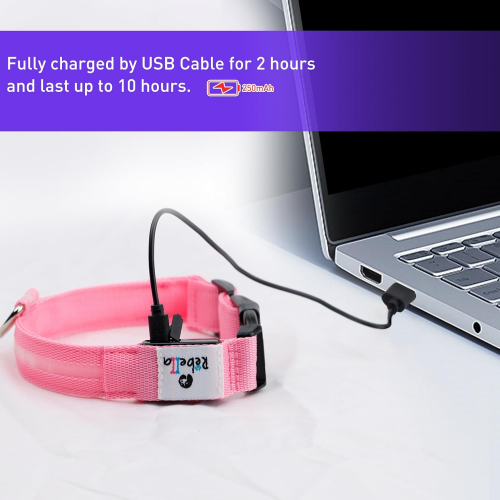 Перезаряжаемый светодиодный ошейник для собак