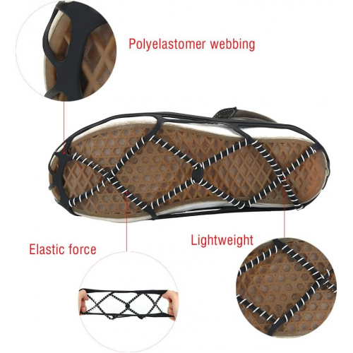 Регулируемые цепи противоскольжения из нержавеющей стали с резиновыми ремнями