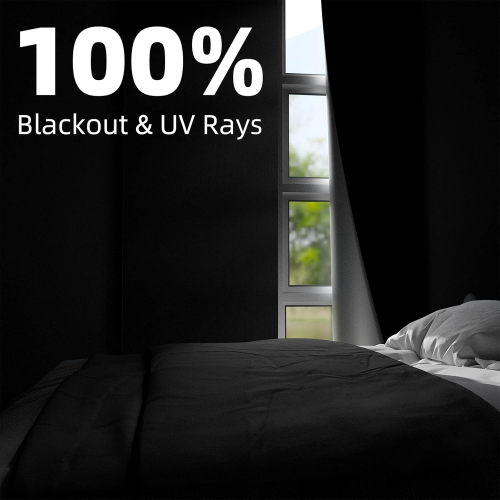 Nighton — 100% затемняющая портьера с самоклеящимся креплением, 1,5 × 3 м