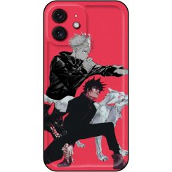 Чехол для iPhone 12 с Мэгуми и Годзё из аниме «Магическая битва» — стильный аниме-дизайн