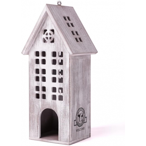 Декоративный деревянный домик-скворечник для интерьера