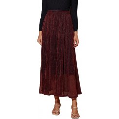 Юбка эластичная с высокой талией струящаяся блестящая 