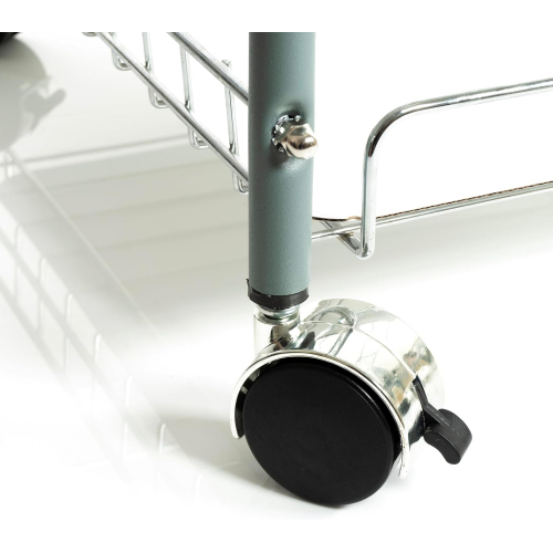 Многофункциональная тележка, матово-серая, стальная