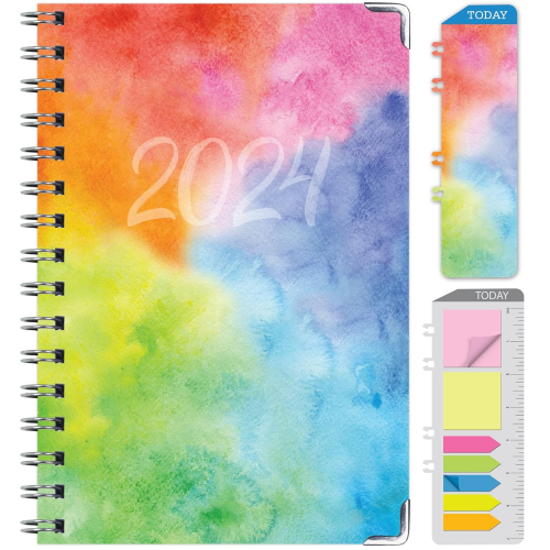 Планер 2024 с твердым переплетом "Elegant Floral", А5