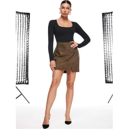 Женский боди с длинными рукавами