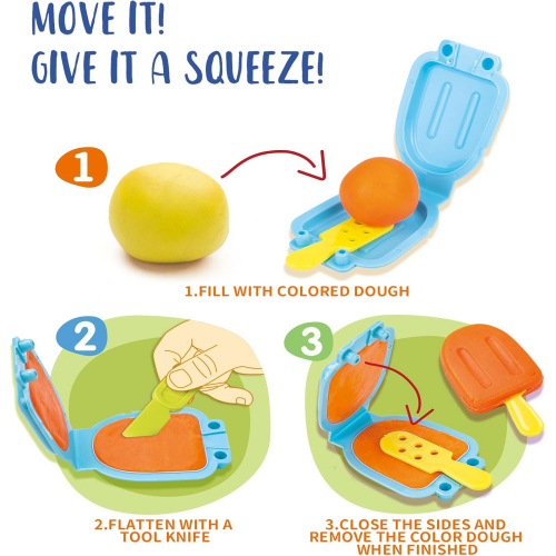 Набор для лепки «Мороженое» — творческая игра с пластилином для детей от 3 лет