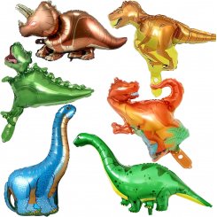 Гигантские динозавры — набор воздушных шаров для праздника (6 шт.)  