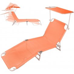 Раскладной пляжный шезлонг с регулируемым солнцезащитным козырьком Northroad