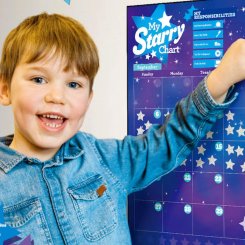 Набор повторно используемых стикеров для детей "Учебный календарь", на английском