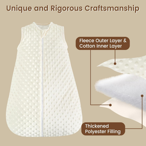 Тёплый зимний флисовый спальный мешок для младенцев, 2.5 TOG