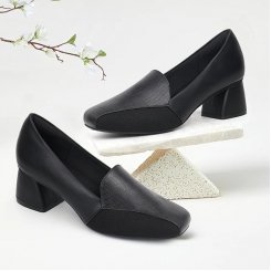 Ортопедические туфли лоферы на каблуке