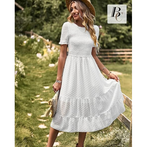 Элегантное платье, белое