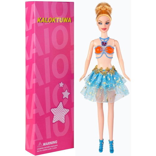 Заводная кукла в платье для латинских танцев — интерактивная игрушка для девочек