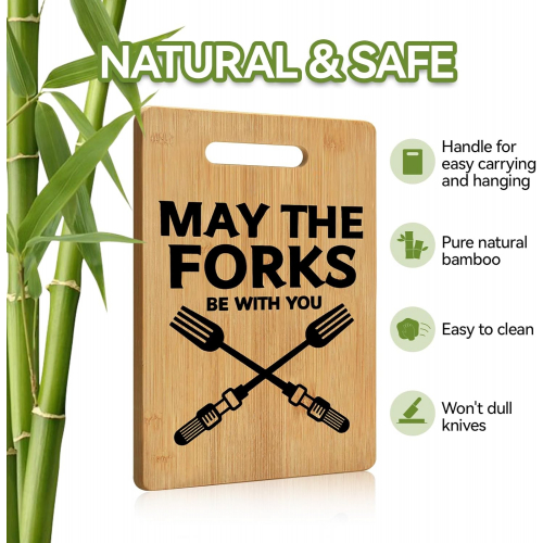 Разделочная доска для кухни, бамбуковая + металлическая подставка