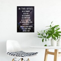 Вдохновляющее настенное искусство для рабочего места