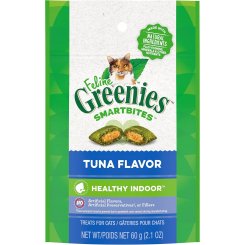 FELINE GREENIES Healthy Indoor & Dental Treats — Натуральные лакомства для кошек, 60г