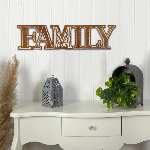 Декоративная деревянная вывеска «Семья» для дома