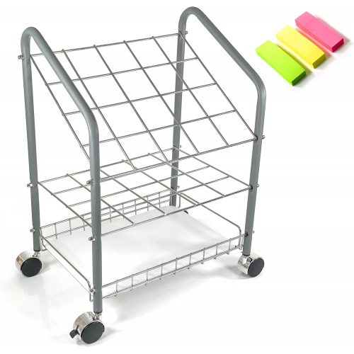Многофункциональная тележка, матово-серая, стальная