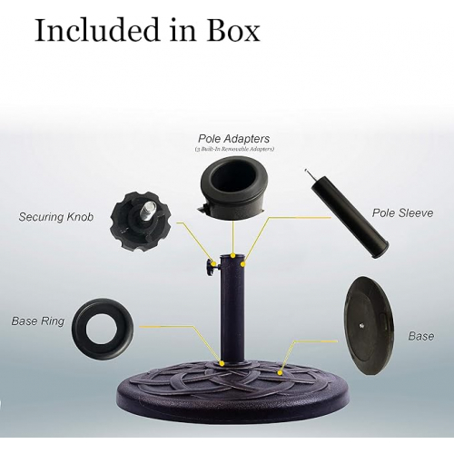 Прочное основание для зонта 21 фунт (около 9,5 кг) с покрытием