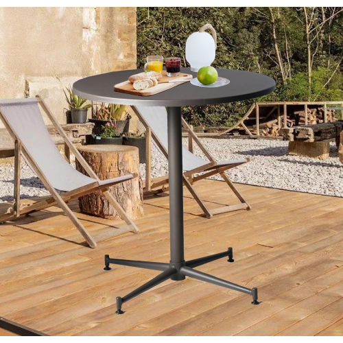 Сверхмощный круглый металлический столик