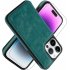 Чехол-книжка PYTWOPY для iPhone 15 Pro Max из веганской кожи с держателем карт, подставкой и магнитным креплением, защита с RFID-блокировкой и магнитной застёжкой