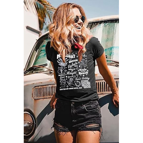 Мягкая футболка "Meet Me at Midnight" — для фанатов кантри-музыки