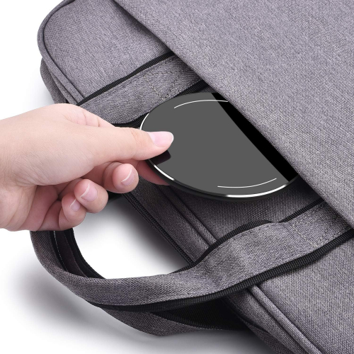 Ультратонкая беспроводная зарядка 5 мм, алюминий, совместима со всеми устройствами