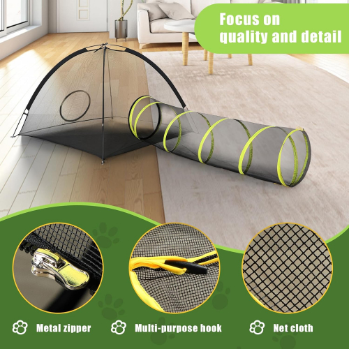 Комплекс для кошек с палаткой, туннелем и игрушками