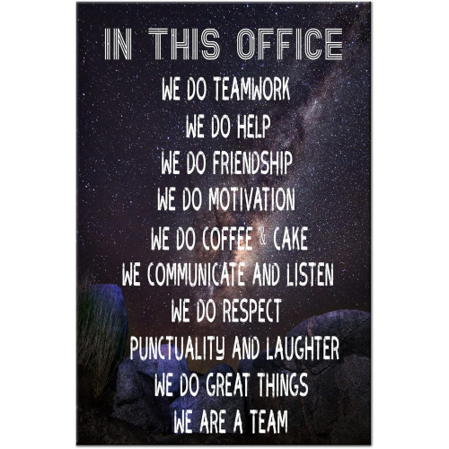 Вдохновляющее настенное искусство для рабочего места