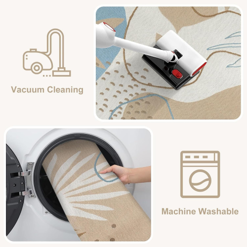 Многофункциональный коврик OJIA, двусторонний, водоотталкивающий, с дизайном из тропических листьев