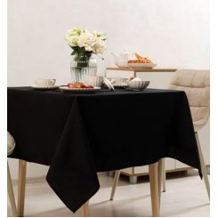 Черная скатерть, размер 150*200 см