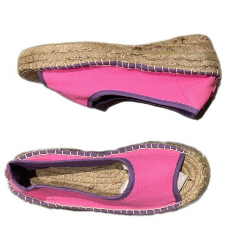 Летняя обувь на танкетке, розовые