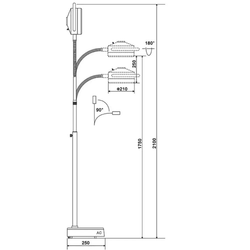 Мобильный хирургический светильник KD-2012L-1