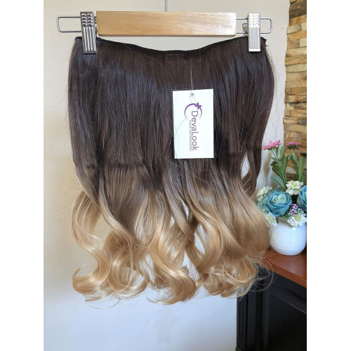 Цельная волнистая заколка для наращивания волос