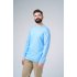 Мужской голубой лонгслив 