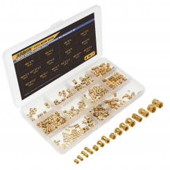 390X M2 M3 M4 M5 Комплект гаек с внутренней резьбой из латуни с накаткой и резьбой